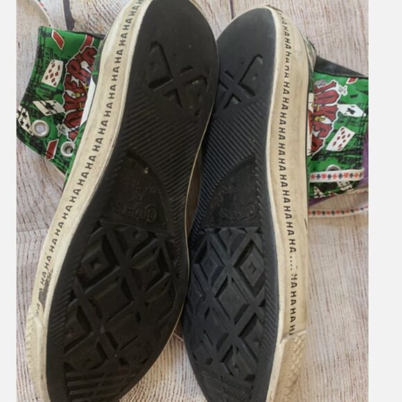 Limited Edition Joker's Converse High Tops - Picture 2 of 8